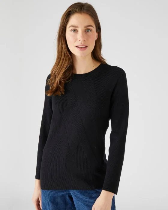 Pull jeu de côtes fantaisie