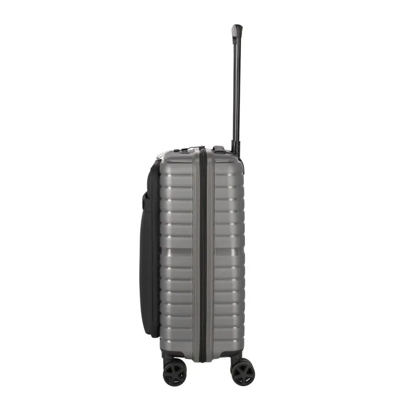 Travelite TRIENT Trolley S (55cm) mit Vortasche (4 Rollen) - Anthrazit