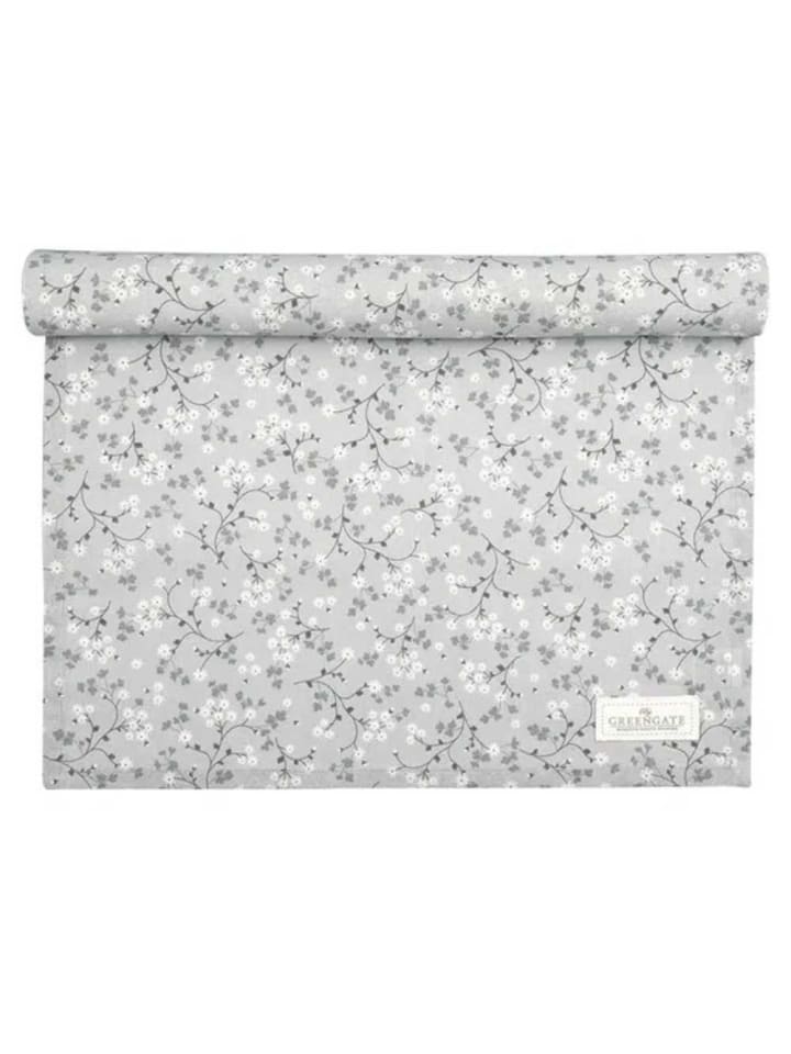 Greengate Tischläufer EMINA Grau mit kleinem Blumen Muster günstig kaufen onesize