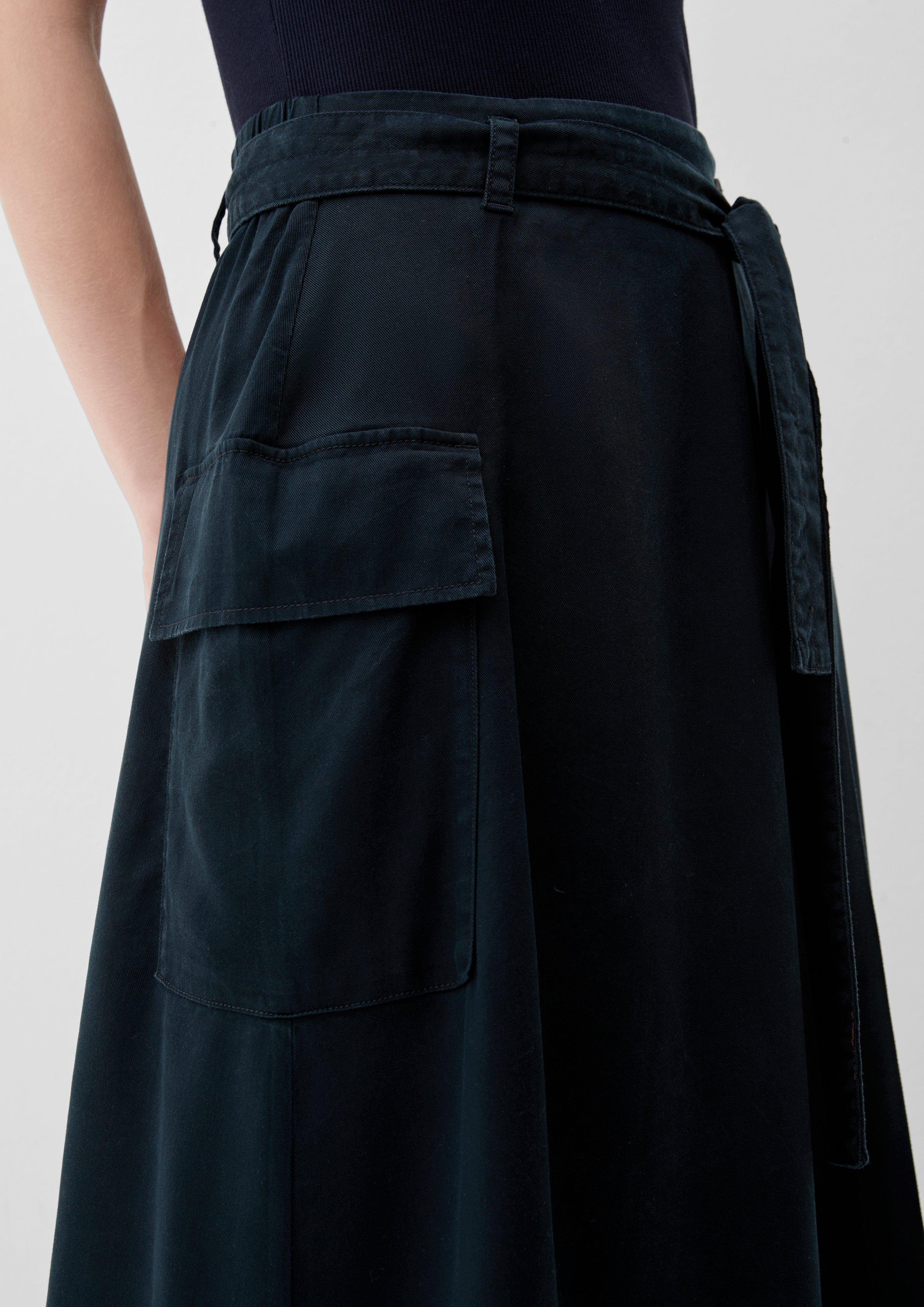 s.Oliver Minirock Rock mit High-Rise-Bund Garment Dye