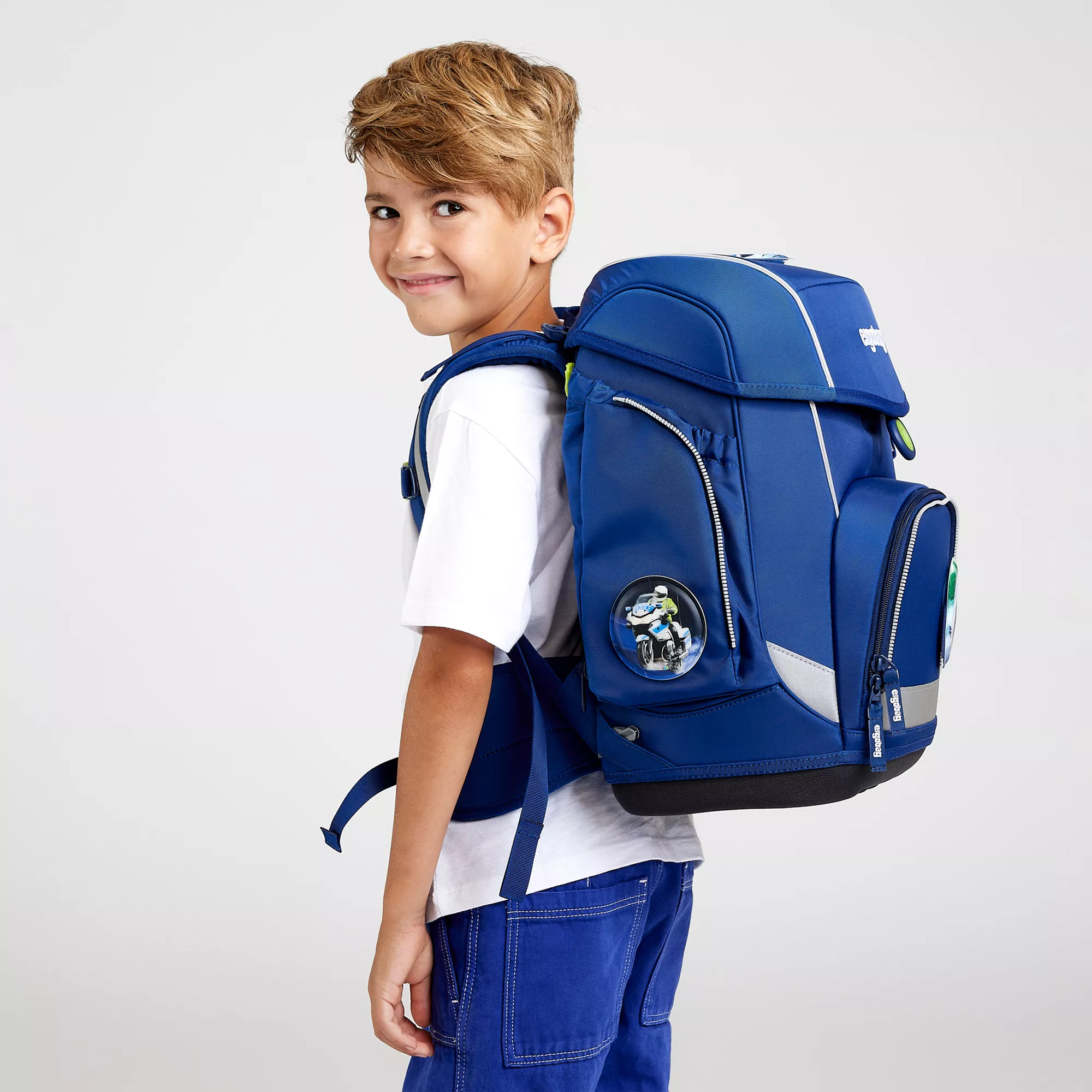 ergobag Schulranzen Set Blaulichtbär