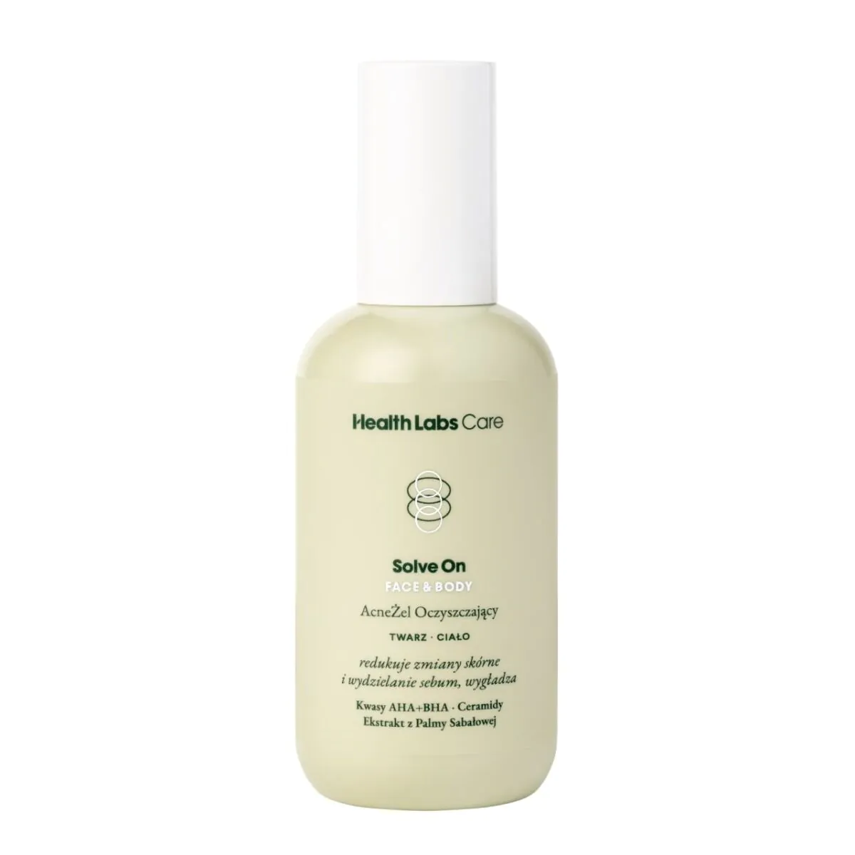 Καθαριστικό τζελ προσώπου για την ακμή Health Labs Care Solve On Face&Body