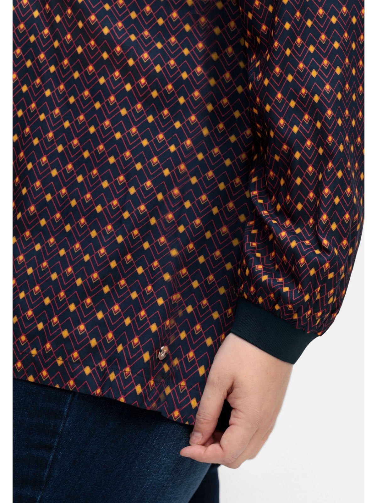 Sheego Tunika Große Größen mit Minimal-Alloverprint, aus Twill