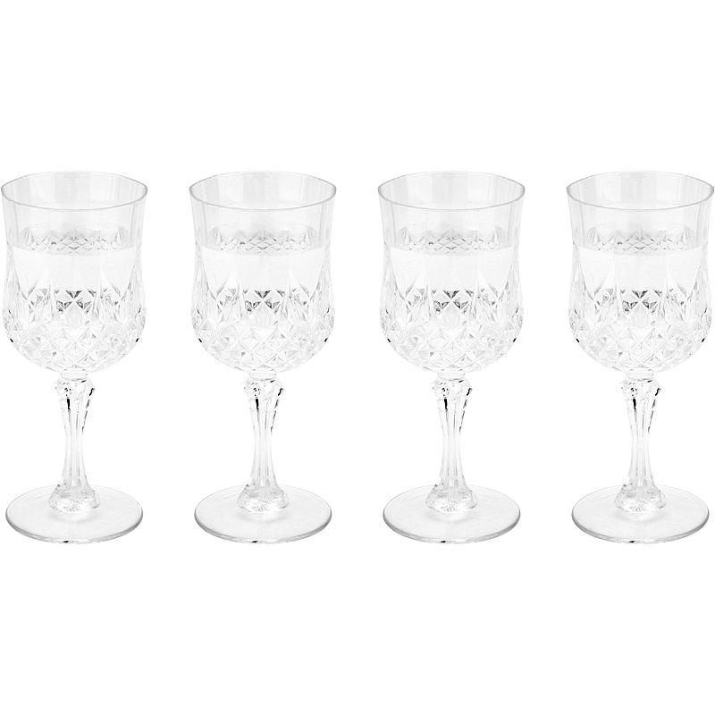Cuisine Vinglass 4-pk 22 cl plast kristall klar