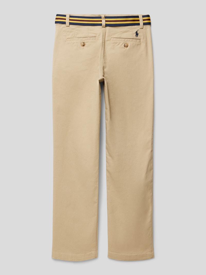 Stoffhose mit Gürtel Modell 'BEDFORD' in khaki