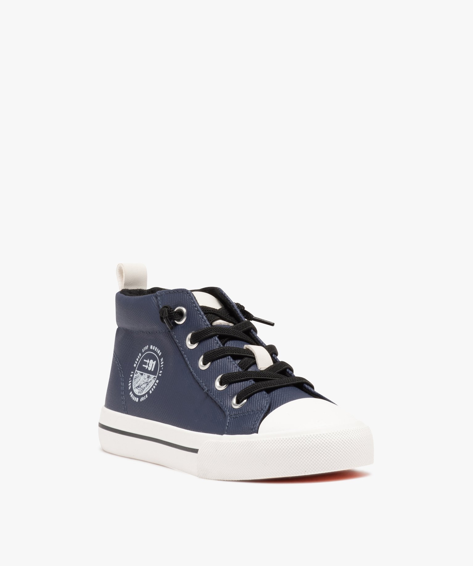 Baskets Garçon mid-cut déperlantes marine | GEMO