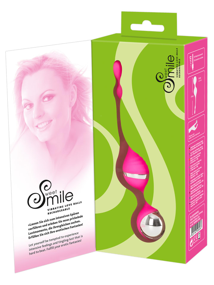 Sweet Smile Liebeskugeln Vibrating Love Balls in pink günstig kaufen 18 cm