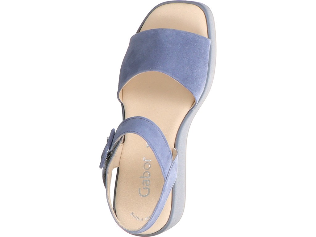 GABOR Komfort Sandalen blau Gabor Fashion Plateau Sandale 24.531.18