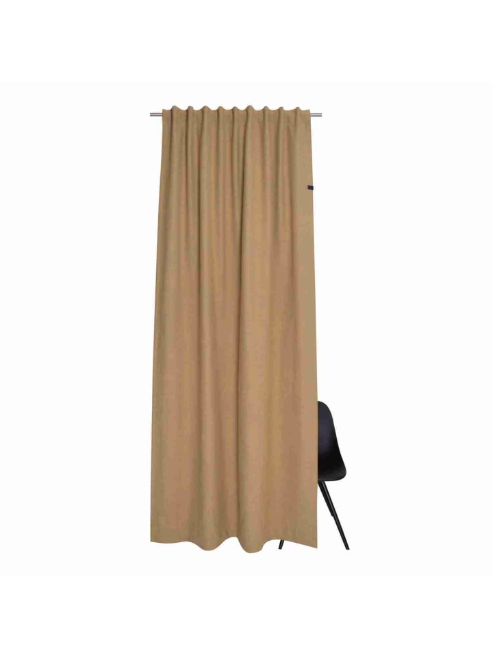 Schöner Wohnen Kollektion Blickdichter Schlaufenvorhang SOLO in Cappuccino günstig kaufen 130x250 cm