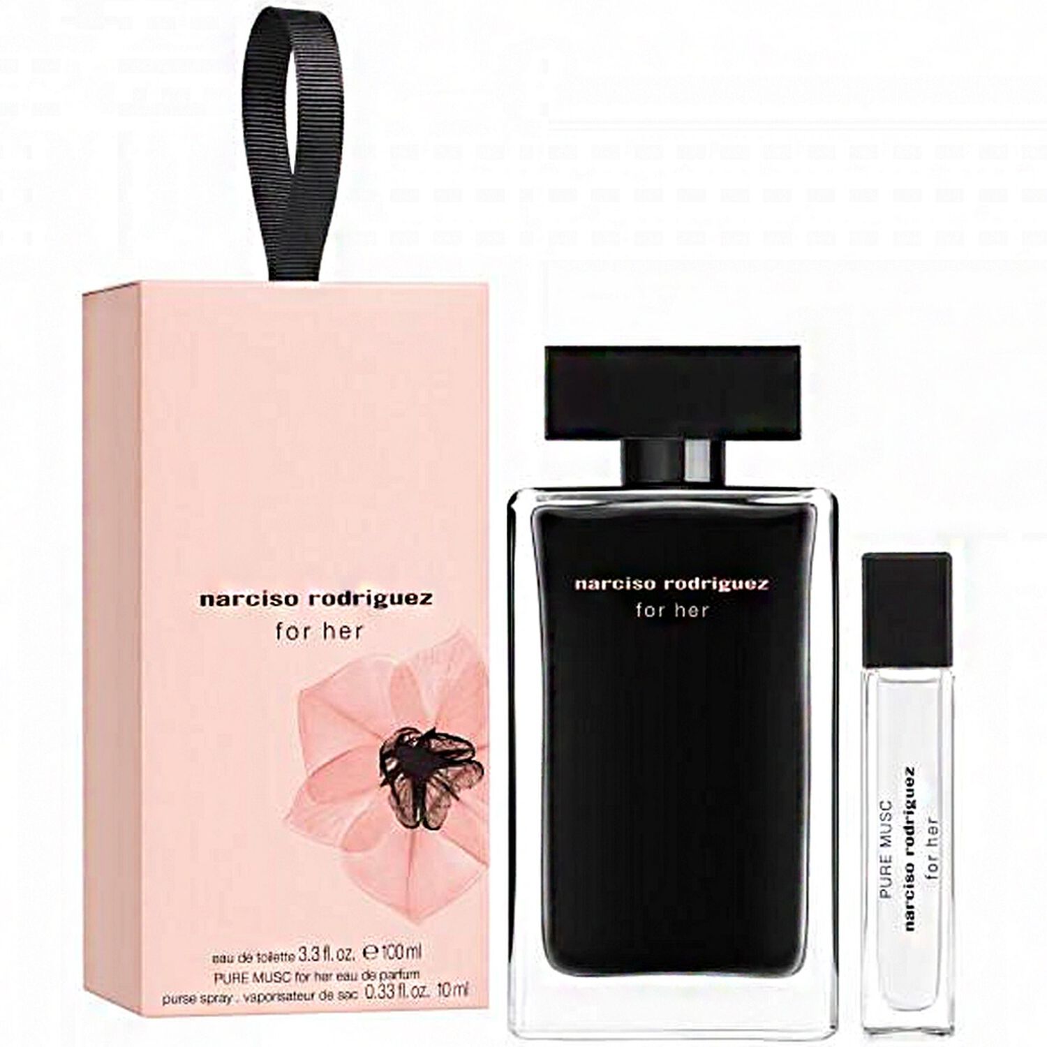 Narciso Rodriguez For Her & Pure Musc Coffret Eau de Toilette 100 ml + Eau de Parfum 10 ml
