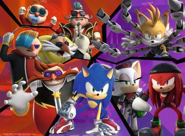 Kinderpuzzle ab 6 Jahren - Nichts kann Sonic aufhalten - 100 Teile
