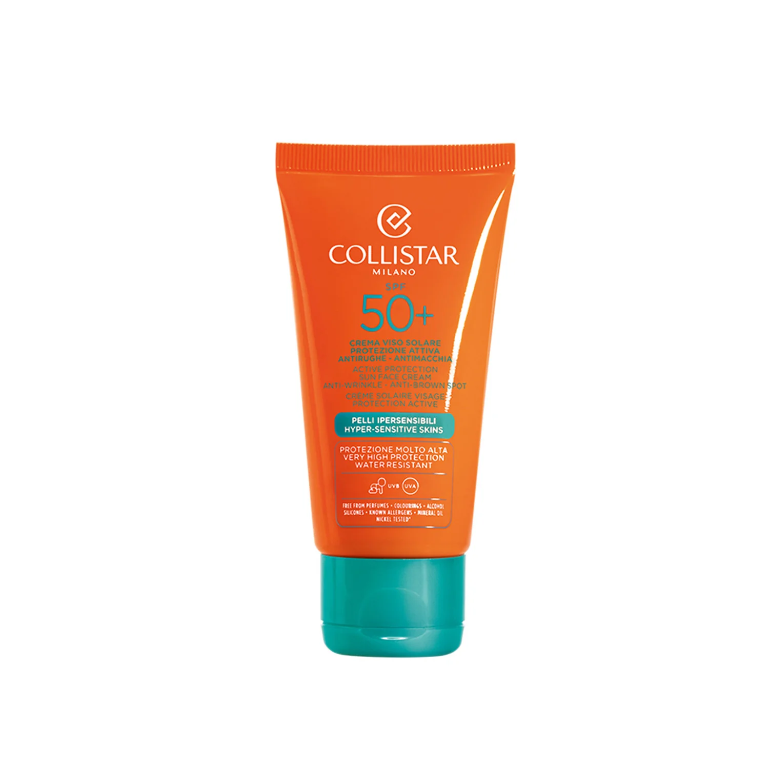 Iedeguma sejas krēms ar aktīvu aizsardzību SPF50+ - augstas aizsardzības sejas saules aizsargkrēms.