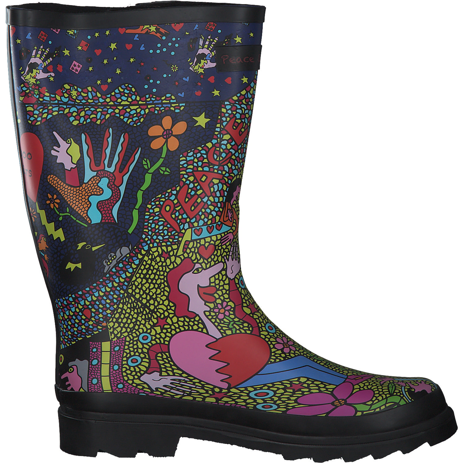 Dockers 51AV901, Gummistiefel, Damen, schwarz multi