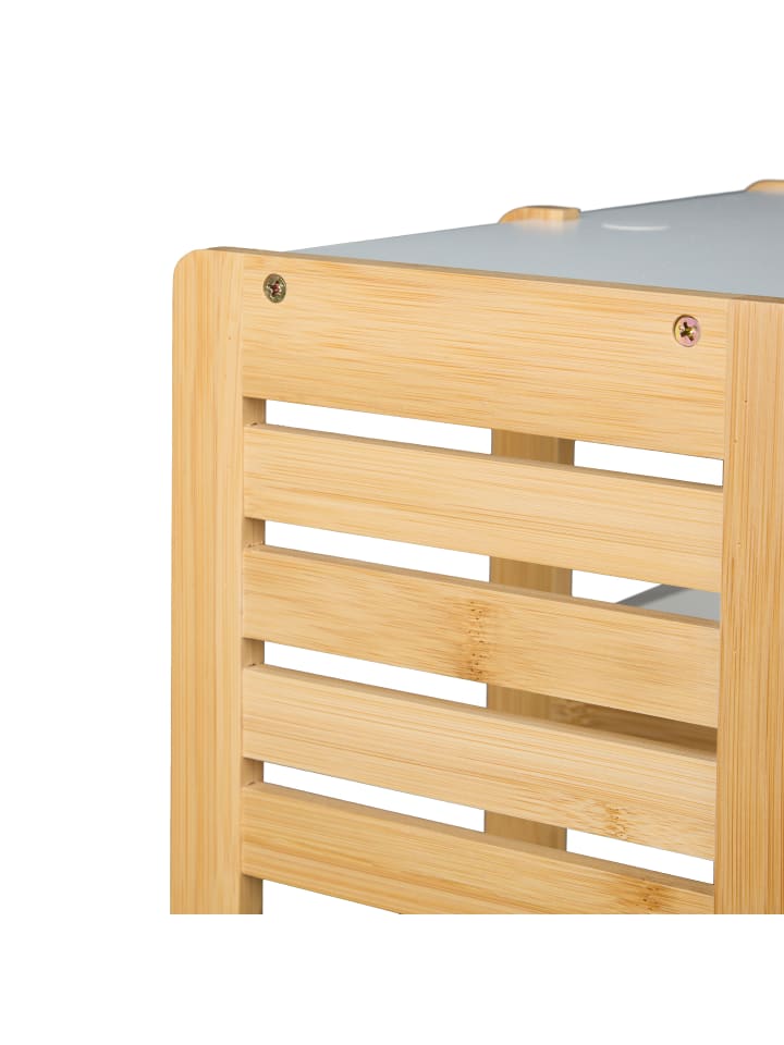 relaxdays Badregal in Natur/ Weiß - (B)34 x (H)35 x (T)20 cm günstig kaufen onesize