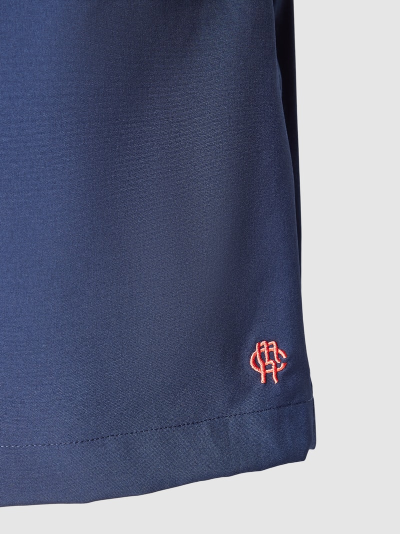 Badehose mit Reißverschlusstasche in marineblau