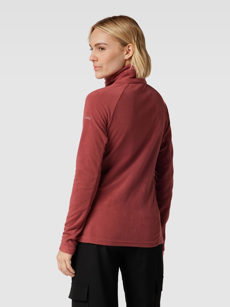 Sweatshirt aus Fleece mit Stehkragen Modell 'GLACIAL™ IV 1/2 ZIP' in bordeaux rot