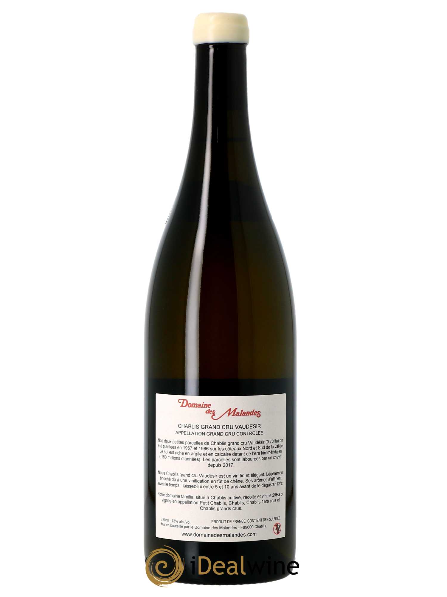 Chablis Grand Cru Vaudésir Domaine des Malandes  2021 - Lot de 1 Bouteille