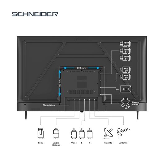 SCHNEIDER 43A1 - Telewizor 43