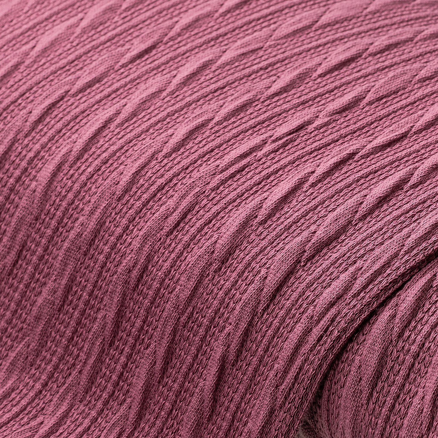 Strickstoff Zopfmuster, beere