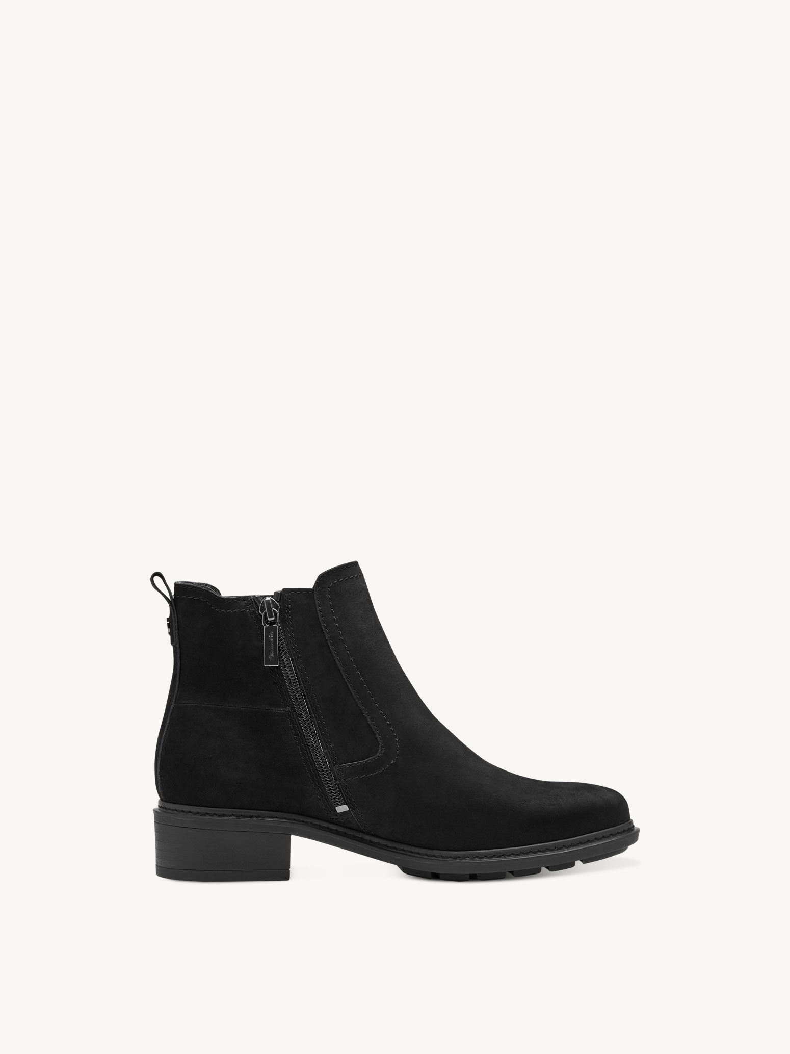 Bottine Chelsea en cuir - noir