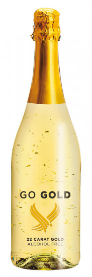 2021 Go Gold Mousseux alkoholfrei mit 22 Karat Blattgold Flocken halbtrocken - Somée