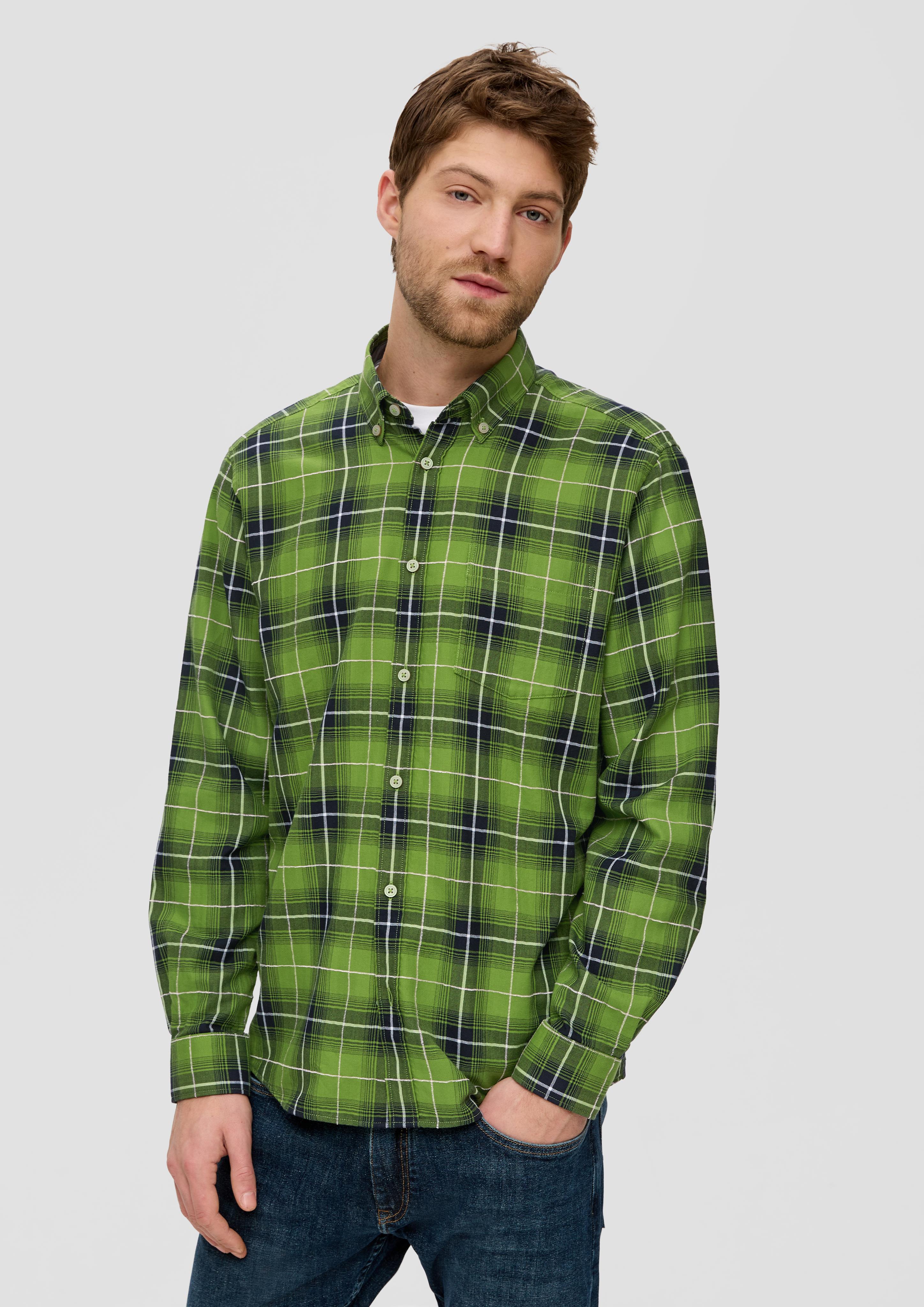 Regular: Langarmhemd mit Button-down-Kragen  2140654-74N1