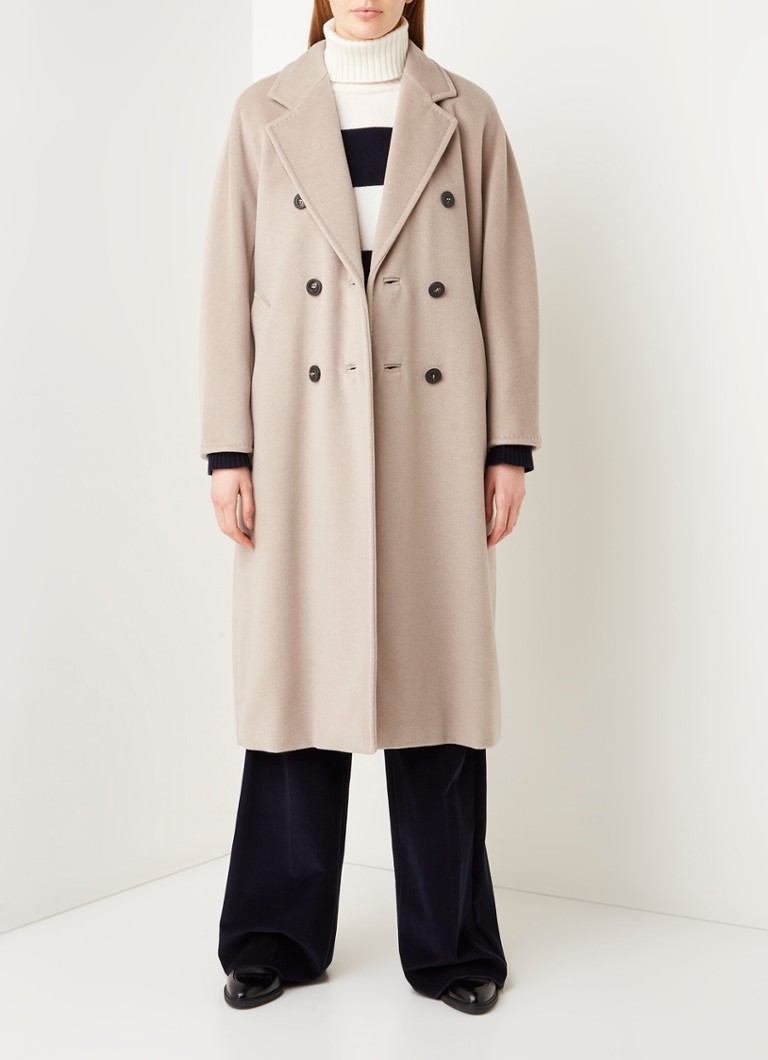 MaxMara Madame coat in wool blend with tie belt