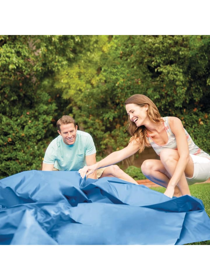 Intex Metal Frame Pool mit Überdachung (183x38cm) in blau günstig kaufen onesize