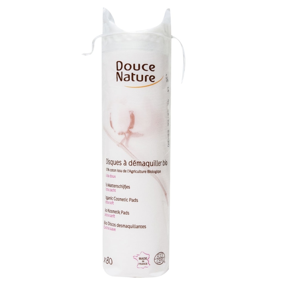 douce nature 80 DISQUES A DEMAQUILLER BIO COTON VISAGE