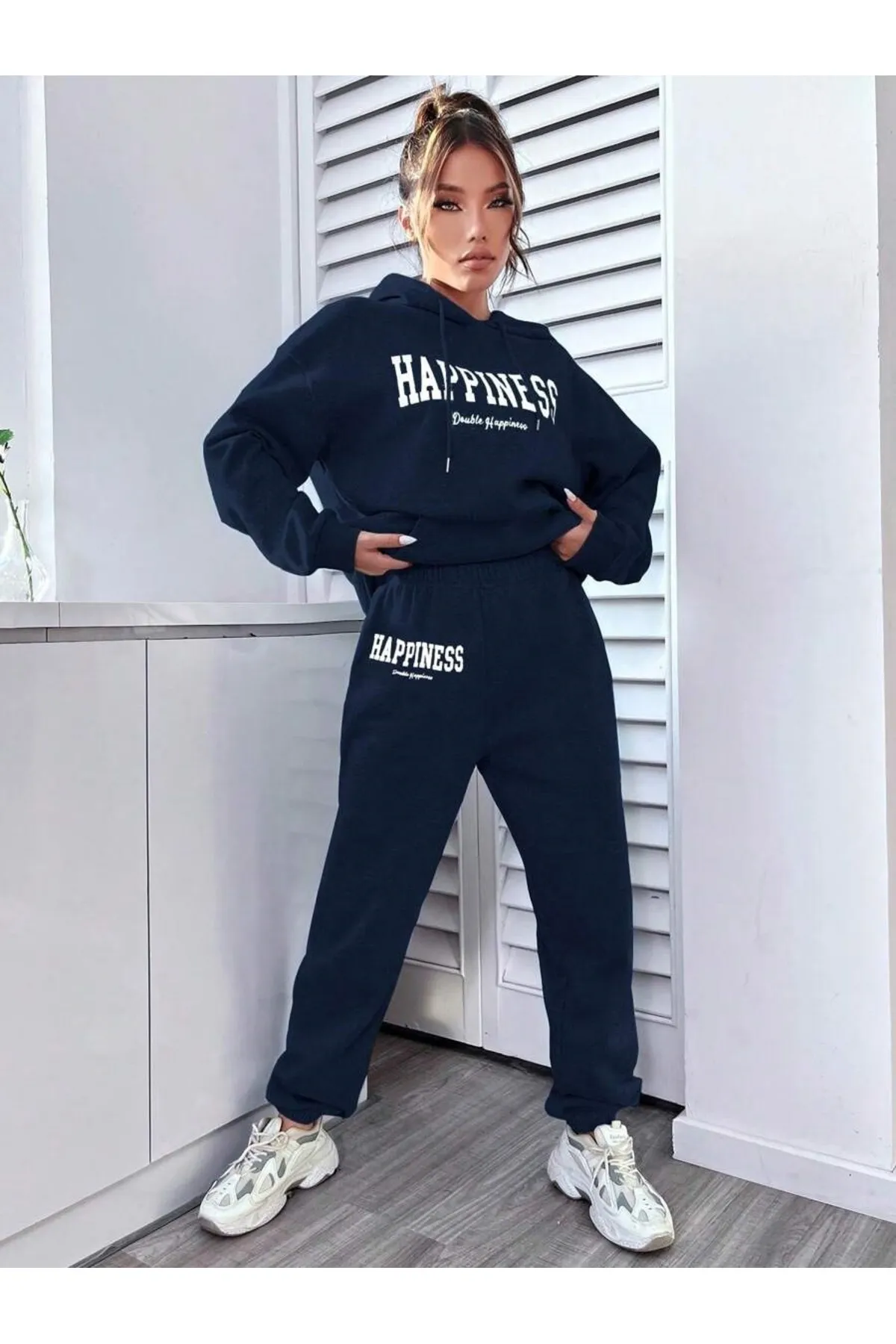 MOONBULL  Sport-Sweatsuit Set - Dunkelblau - Regular Fit