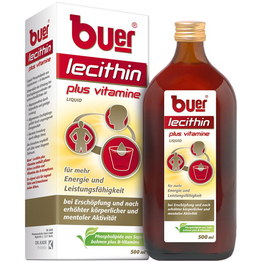 BUER LECITHIN Plus Vitamine flüssig  500 ml  Flüssigkeit