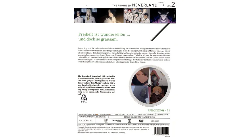 The Promised Neverland - Staffel 2 - Vol.2  [2 DVDs]