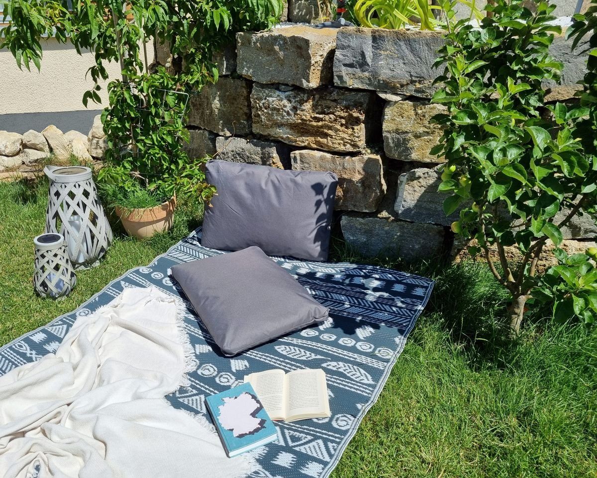 JACK Dekokissen Outdoor Lounge XL Kissen 40x60cm Dekokissen inkl. Füllung Wasserfest, mit Lotus-Effekt, Robust, Strapazierfähig, für Innen & Außen geeignet