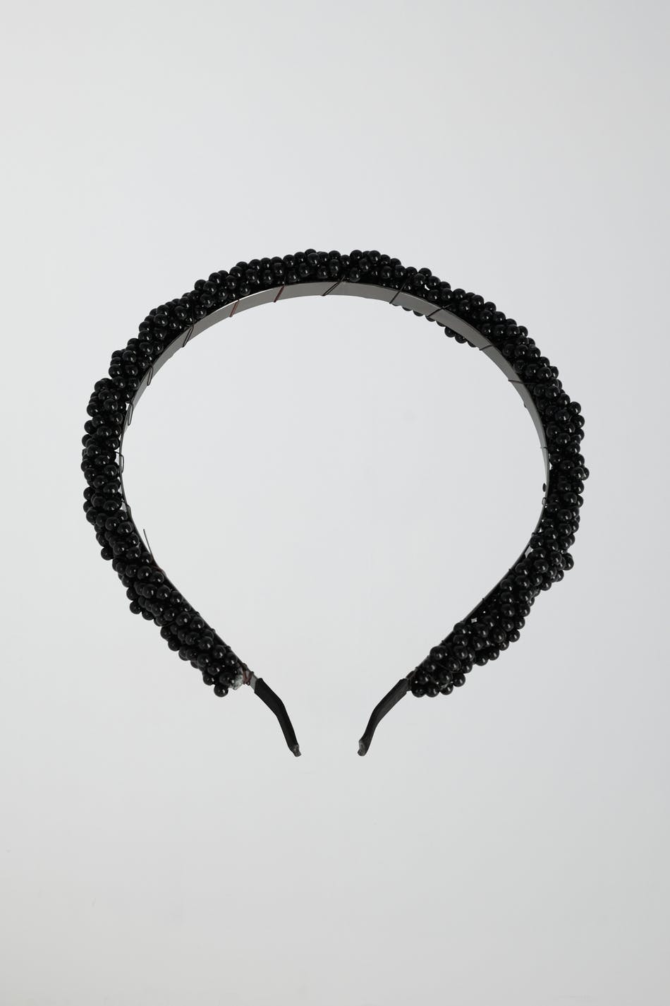 Pleated pearl headband