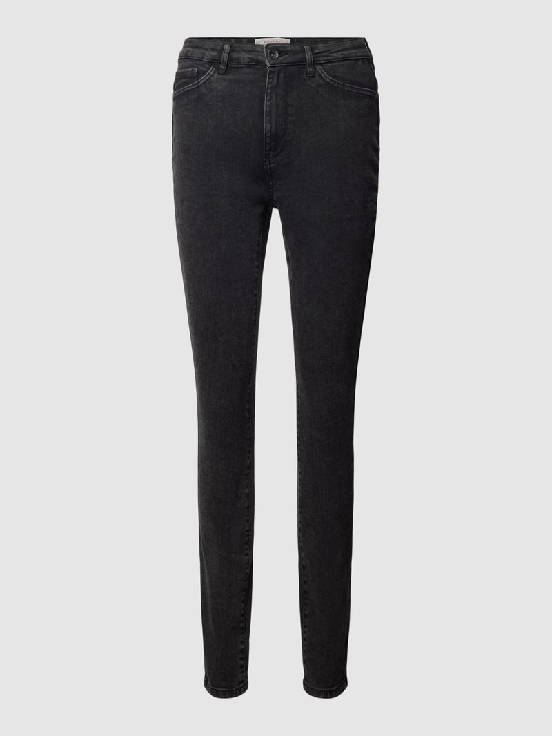 Skinny Fit Jeans mit 5-Pocket-Design Modell 'ROSE' in schwarz