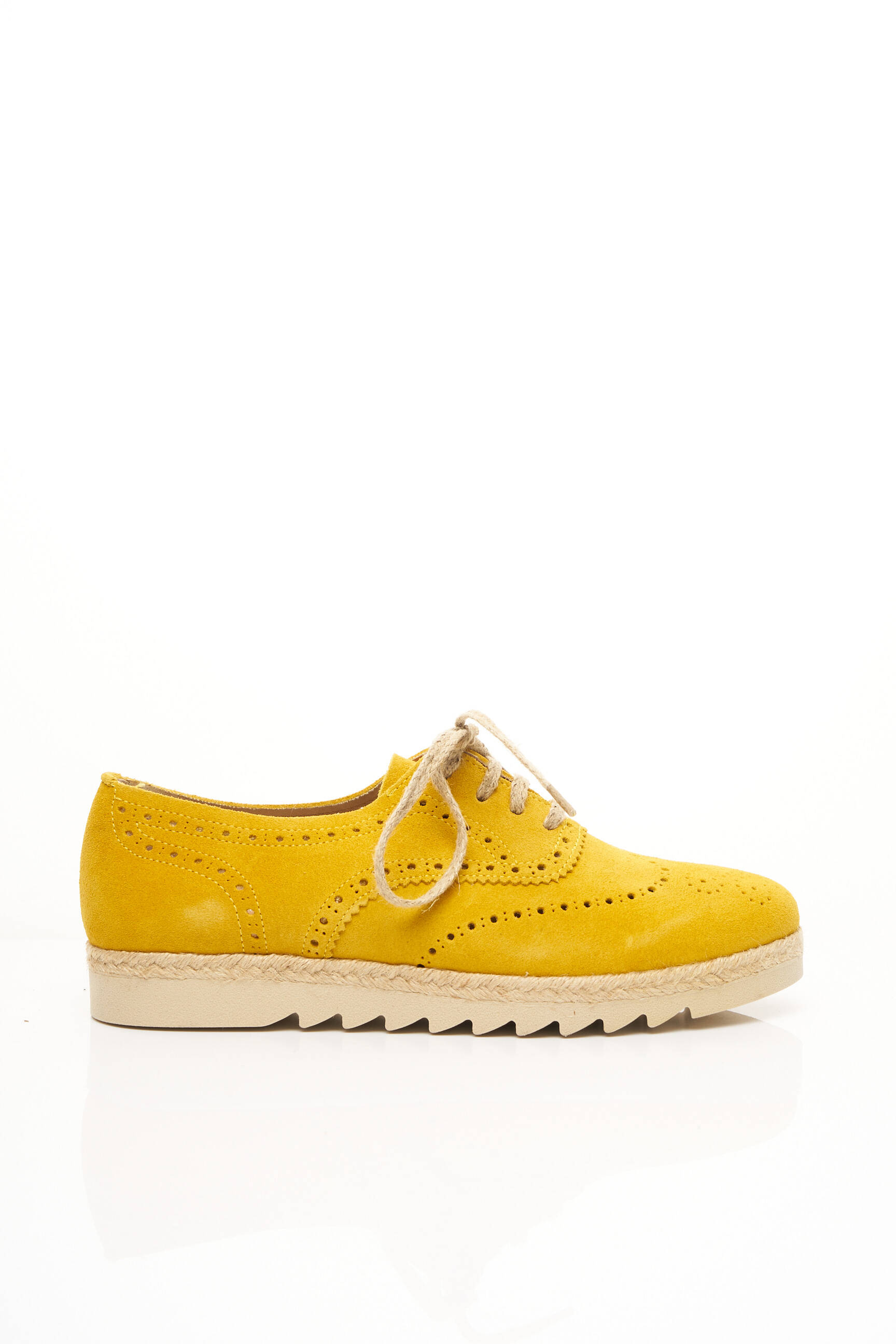 Mkd Derby Femme couleur jaune