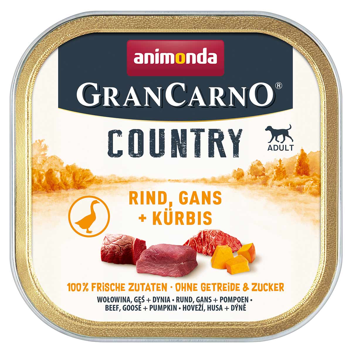 animonda GranCarno Country Adult Rind, Gans + Kürbis bei ZooRoyal