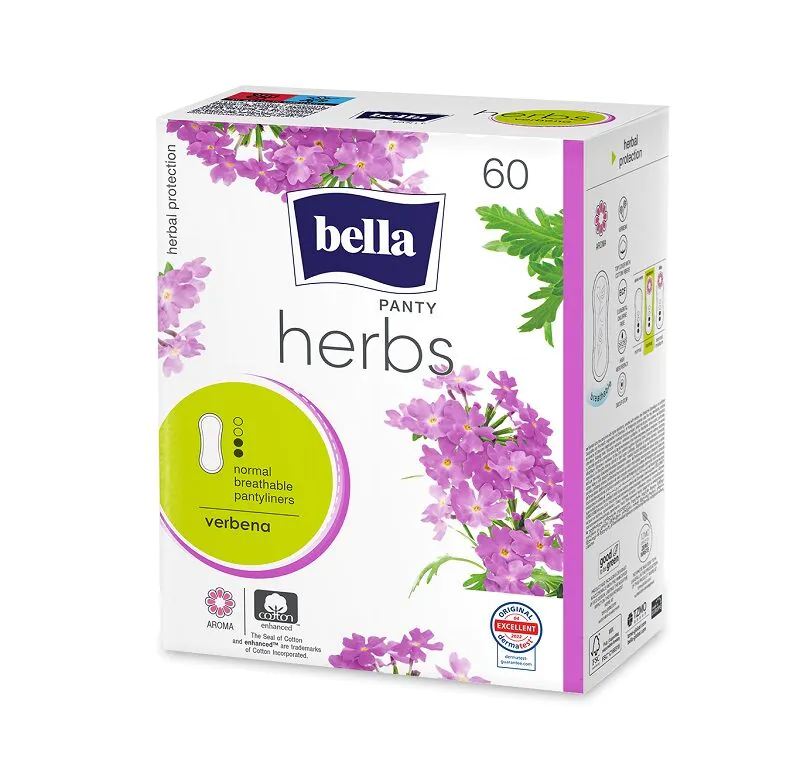 Bella Herbs Verbena įklotai, 60 vnt.
