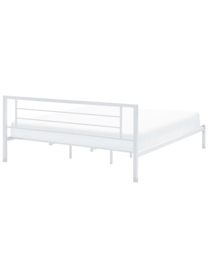 Beliani Doppelbett CUSSET in Weiß - (W) 187 x (H) 84 x (L) 209 cm günstig kaufen onesize