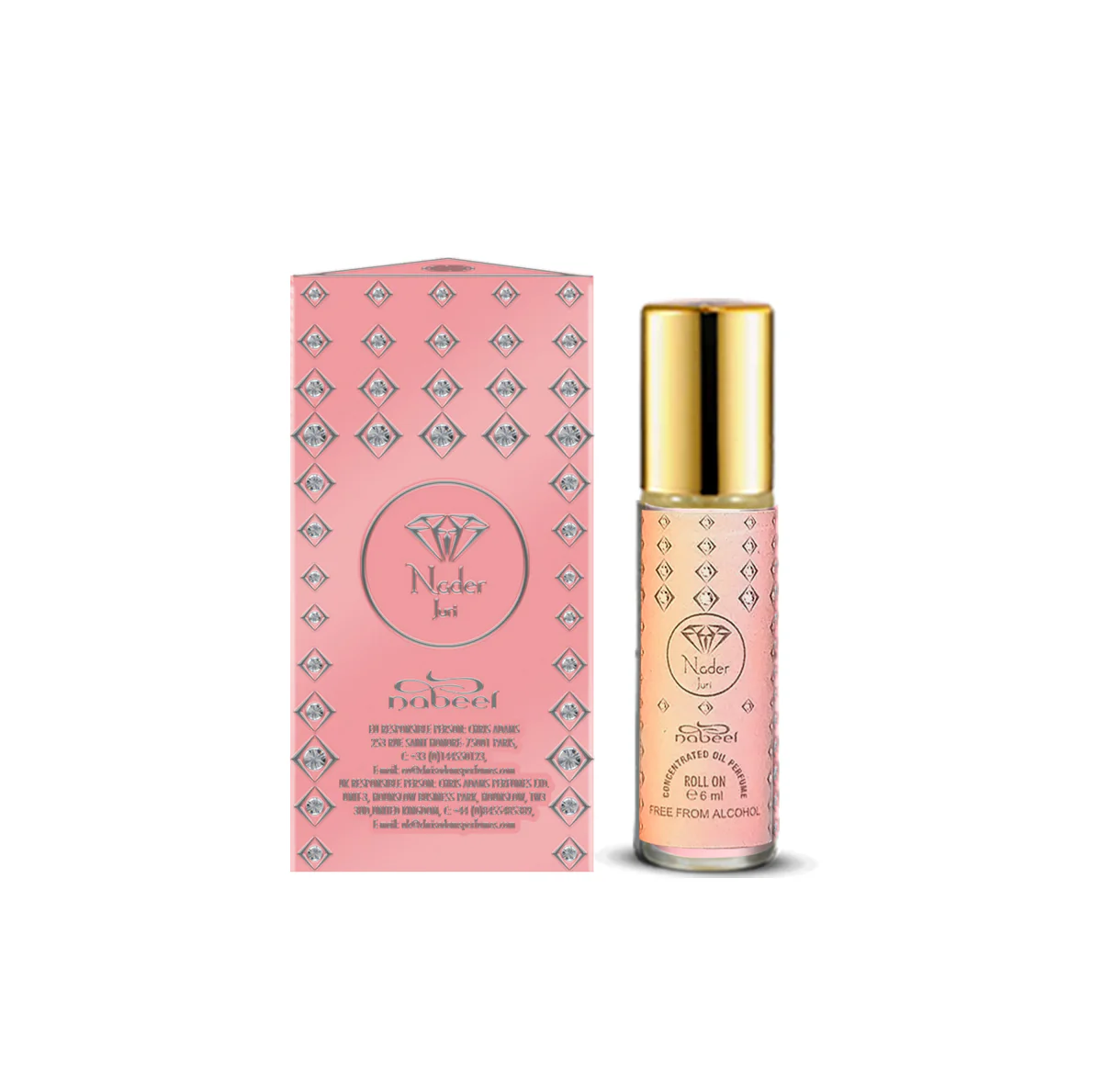 Olaj parfüm Nader Juri Roll On Oil Parfüm - Huile de Parfum Unisex, Huile de Parfum, Parfum