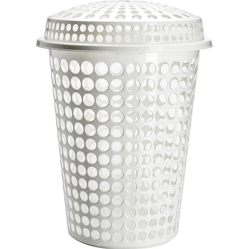 Tøykurv med lokk 60 liter