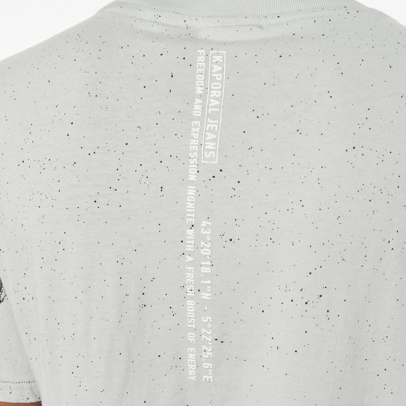 MURDO  T-shirt bleu tête de mort Homme en 100% coton