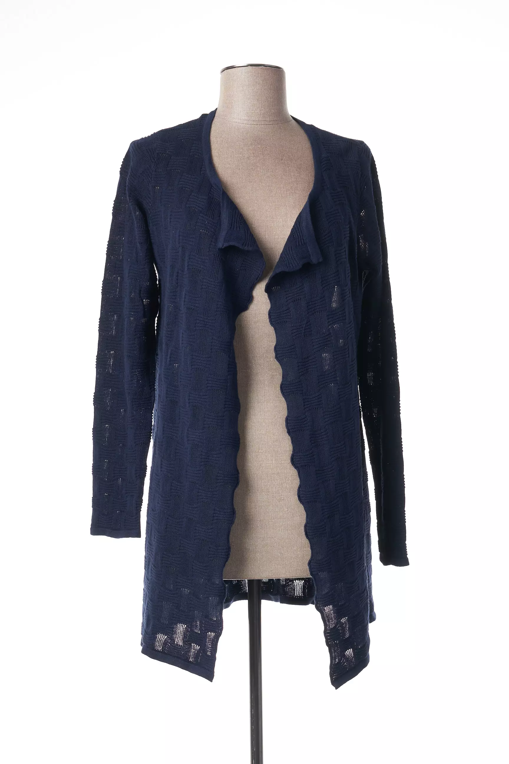 Marble Cardigans Femme couleur bleu