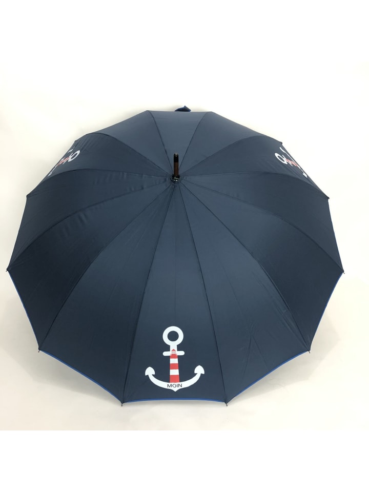 COFI 1453 Holzstockschirm Blau Ankermotiv in Blau günstig kaufen 116