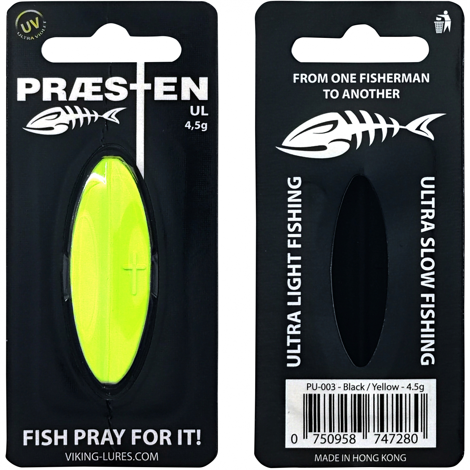 OGP Inlineköder Præsten UL (Black/Yellow)