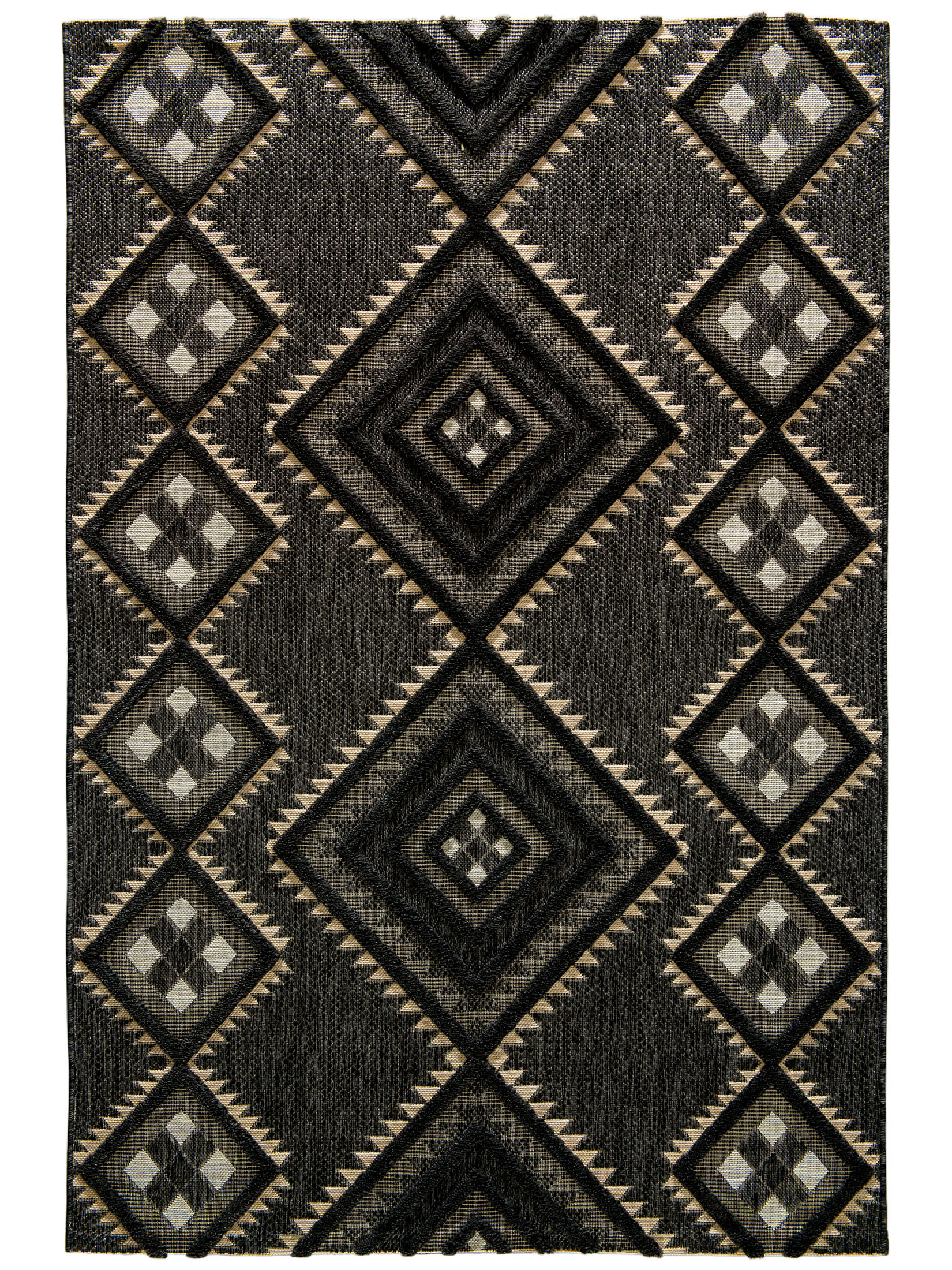 Dominical Outdoor-Teppich, Schwarz