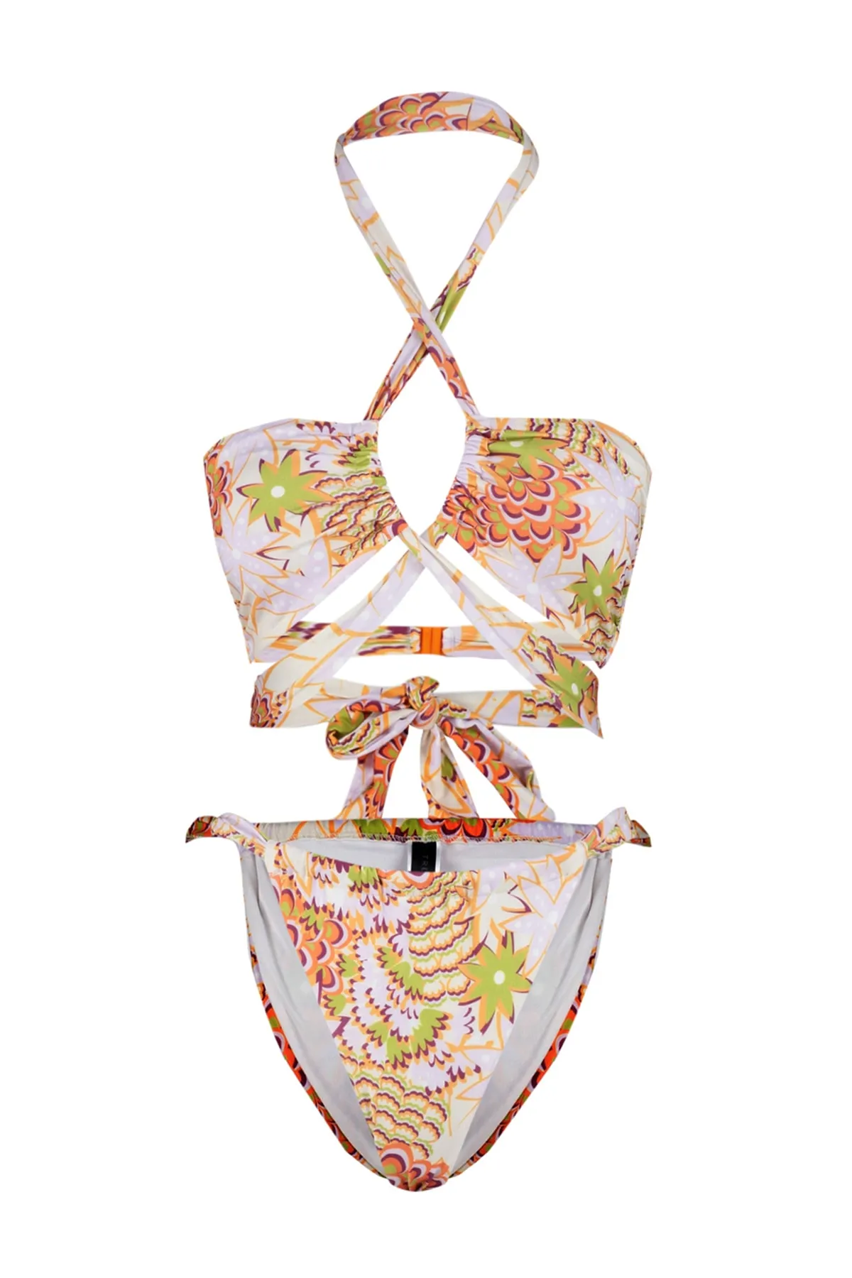 Trendyol Collection  Bikini-Set - Mehrfarbig - Geblümt