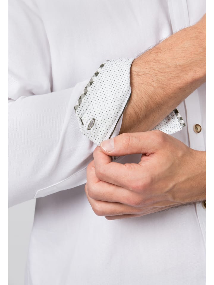 Stockerpoint Stockerpoint Trachtenhemd Alexio in weiss-schilf günstig kaufen