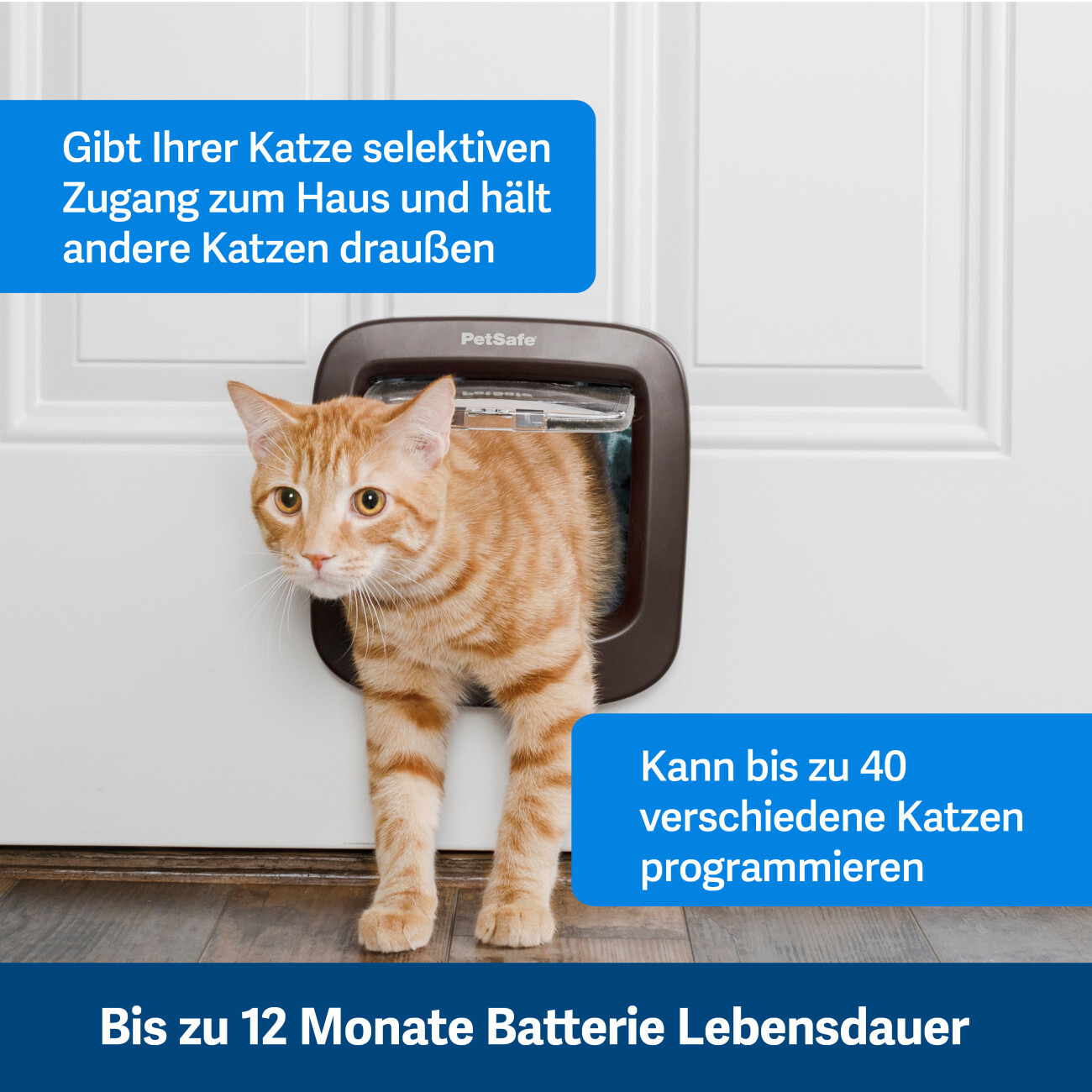 PetSafe Klappen & Türen PetSafe Mikrochip-Katzenklappe, Braun