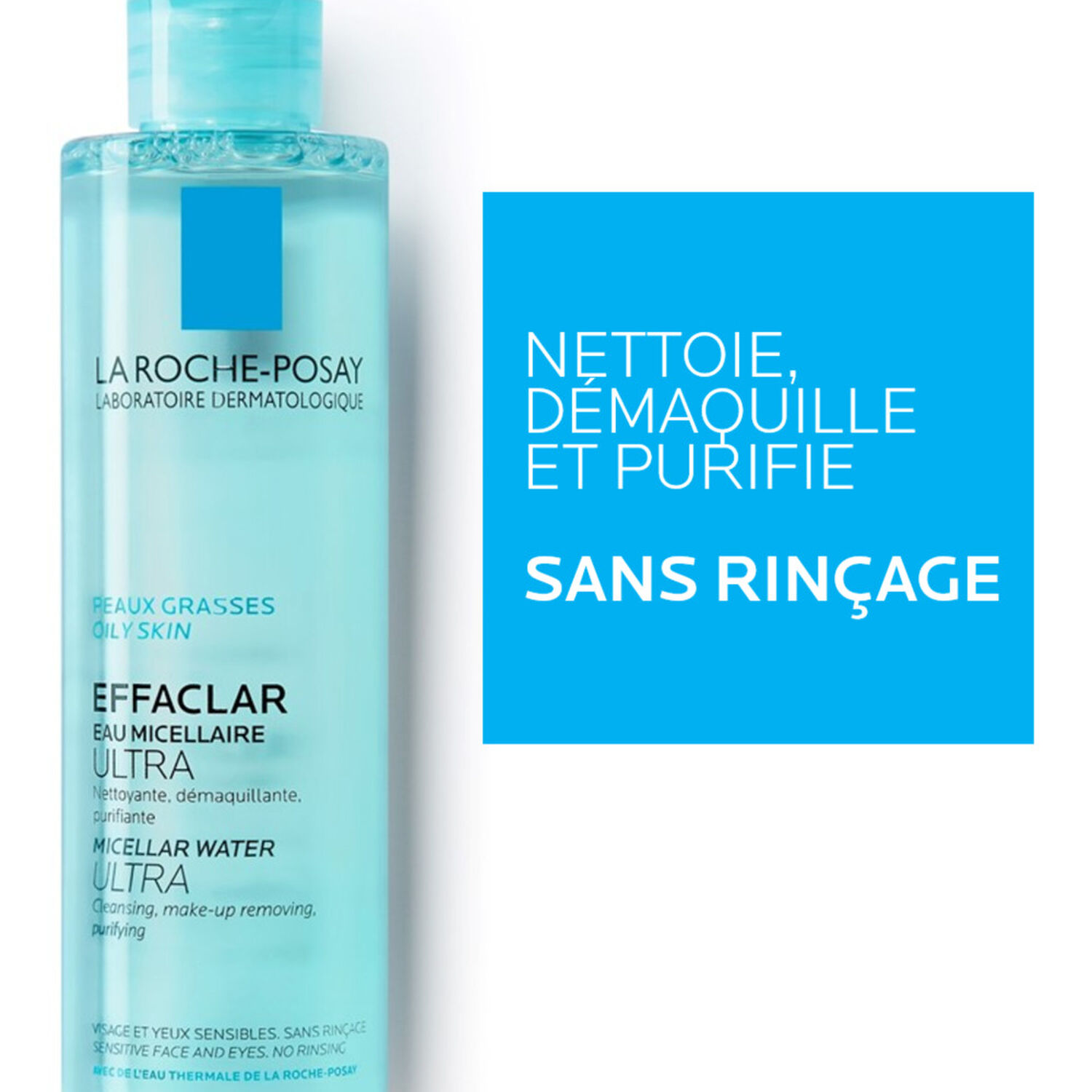la roche-posay Effaclar Eau Micellaire Ultra Nettoyant & Démaquillant